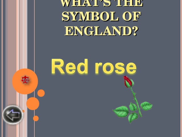 WHAT’S THE SYMBOL OF ENGLAND?