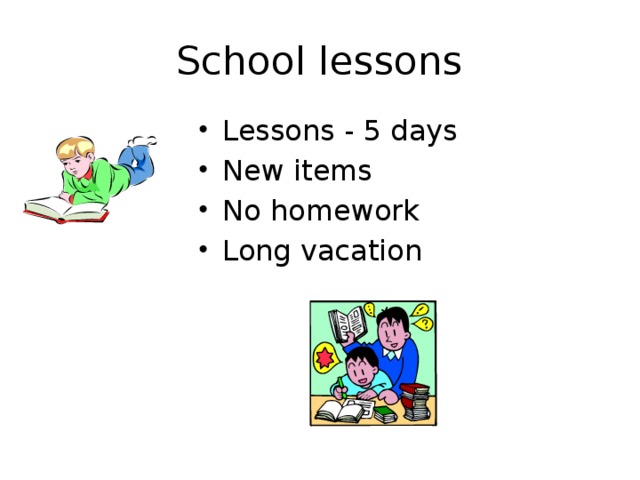 School lessons