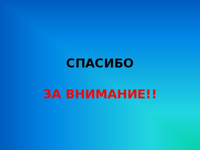 СПАСИБО ЗА ВНИМАНИЕ!!