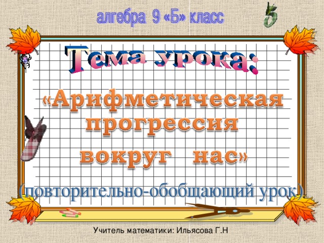 Учитель математики: Ильясова Г.Н