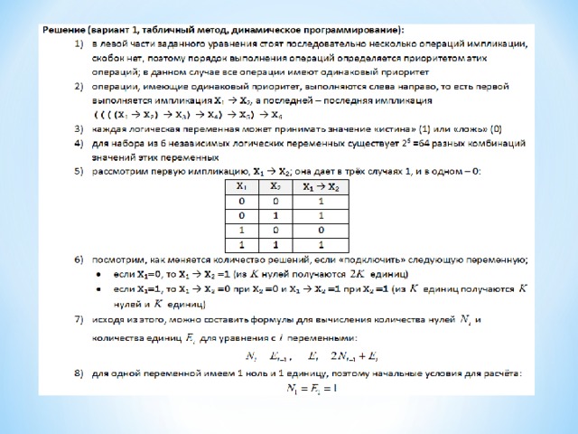 Сколько различных решений имеет система уравнений x1 x2 1 x2 x3 1 x9 x10 1