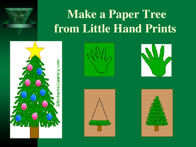 Make a Paper Tree  from Little Hand Prints