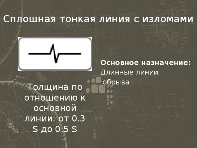 Линия обрыва на чертеже