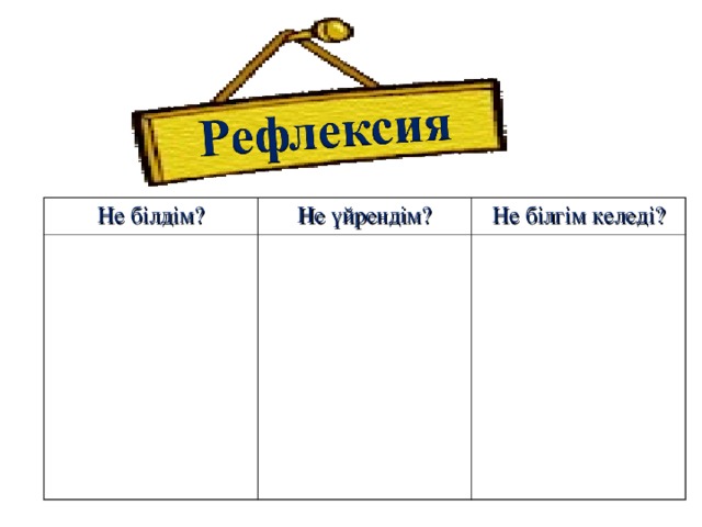 Не білдім? Не үйрендім? Не білгім келеді?