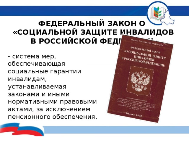 Федеральный закон о социальной защите. Законе «о социальной защите инвалидов в Российской Федерации». Закон о социальной защите инвалидов в РФ. Федеральный закон о защите прав инвалидов. Соц защита инвалидов в РФ.