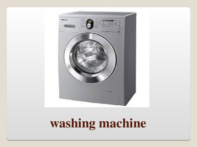 washing machine