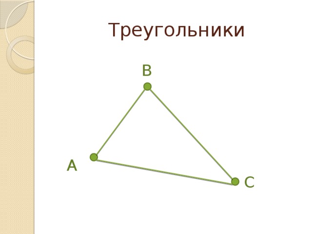 Треугольники B A C
