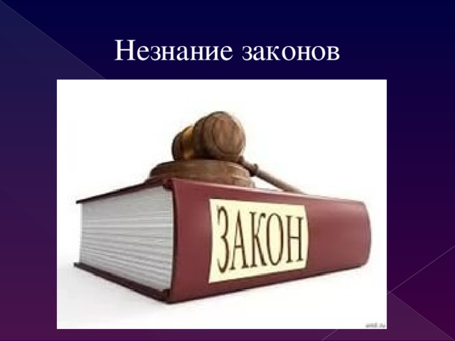 Незнание законов