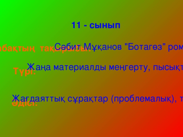 11 - сынып Сәбит Мұқанов 