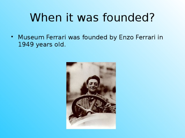 When it was founded?