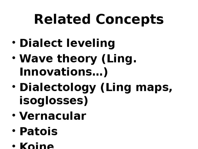 Related Concepts