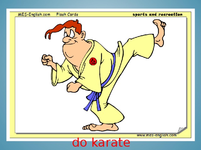 do karate