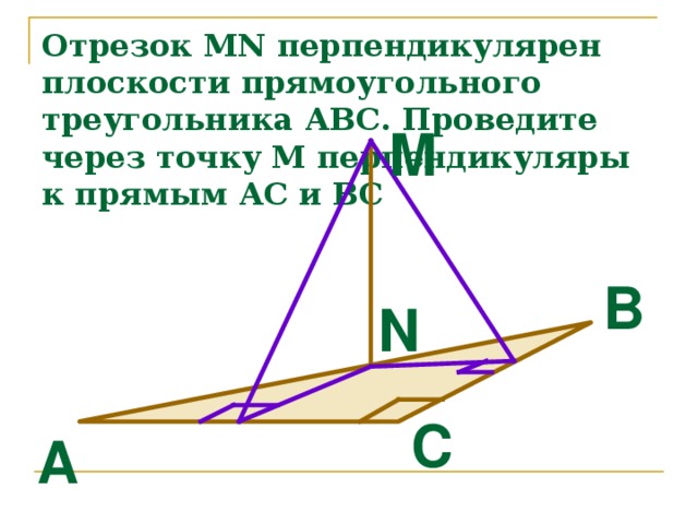 Фото перпендикуляр к прямой