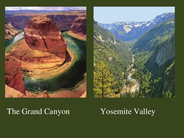 The Grand Canyon Yosemite Valley