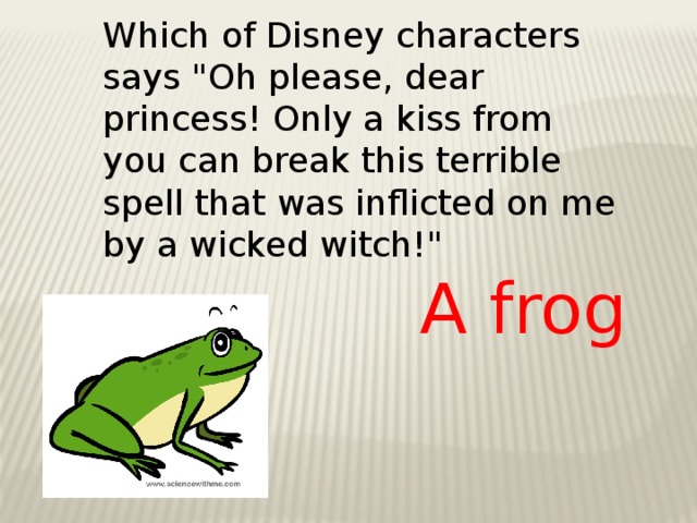 Which of Disney characters says 