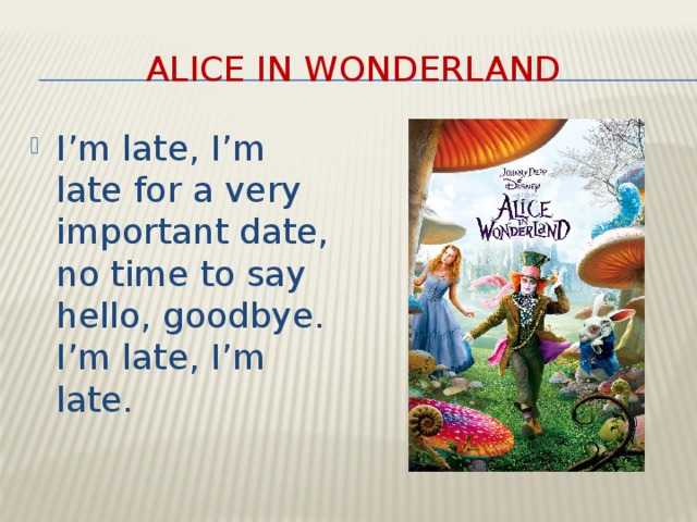 Alice in Wonderland