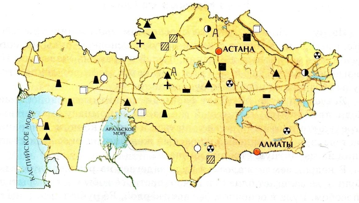 Карта полезных ископаемых беларуси