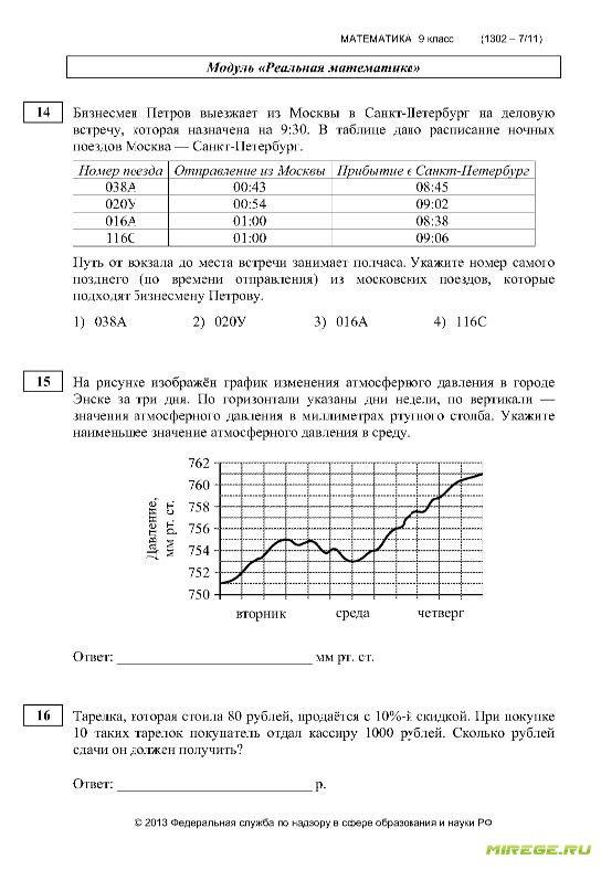 Пробный вариант по математике 6 класс. Реальная математика. Государственная итоговая аттестация по математике вариант 1304 ответы. Пробный экзамен по математике 9 класс. График на репетиционный экзамен.