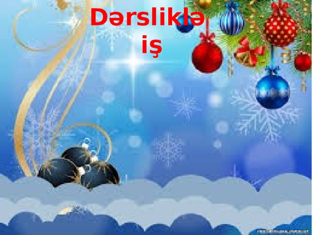 Dərsliklə iş