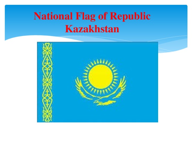 National Flag of Republic Kazakhstan