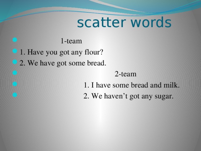 scatter words
