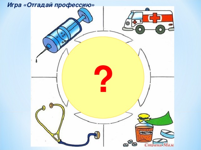 Игра «Отгадай профессию» ?