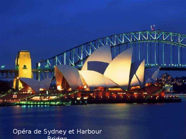 Opéra de Sydney et Harbour Bridge