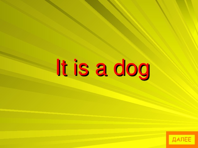 It is a dog