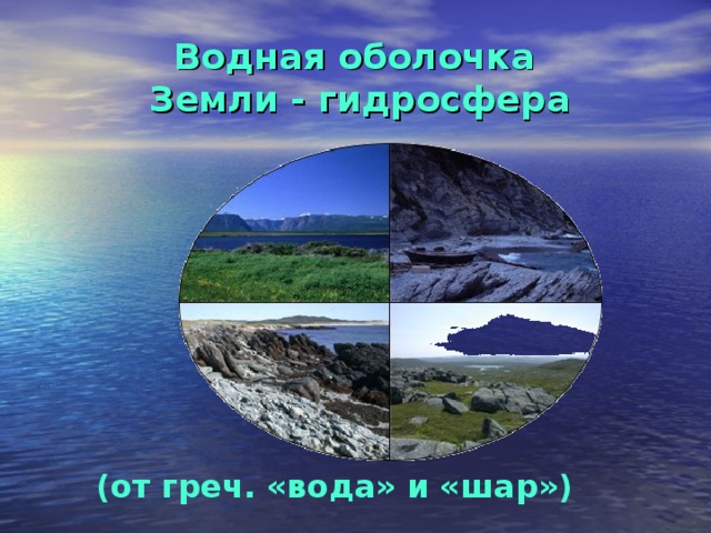 Как называется водная оболочка земли