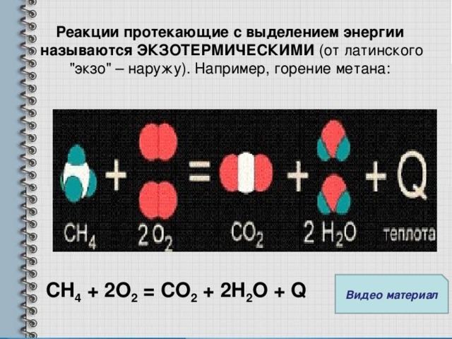 При каких реакциях выделяется энергия