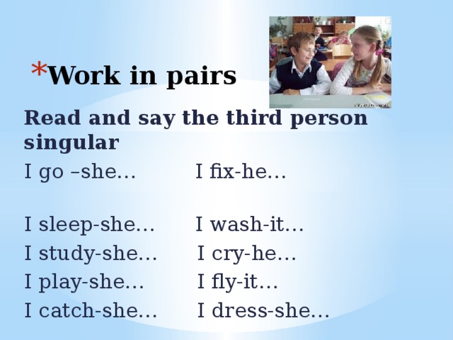 Work in pairs