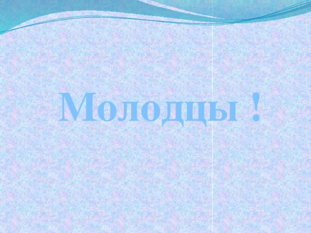 Молодцы !