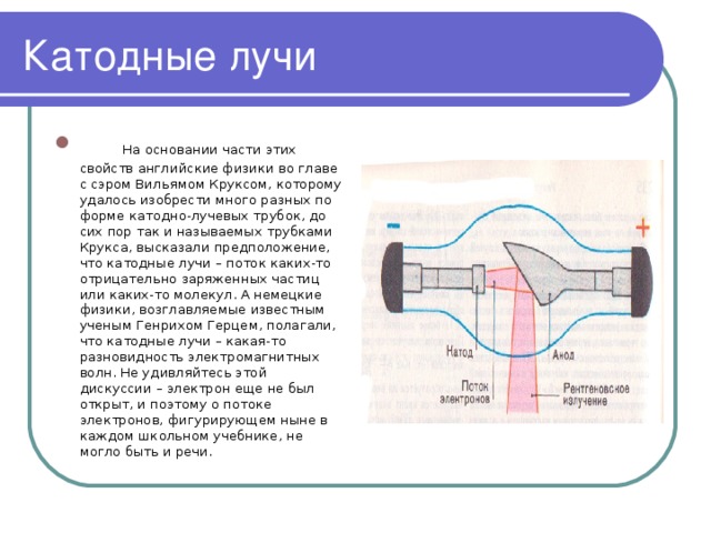 История открытия рентгеновского излучения