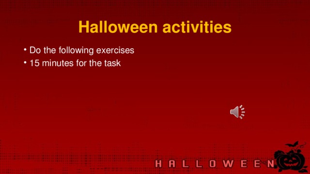 Halloween activities