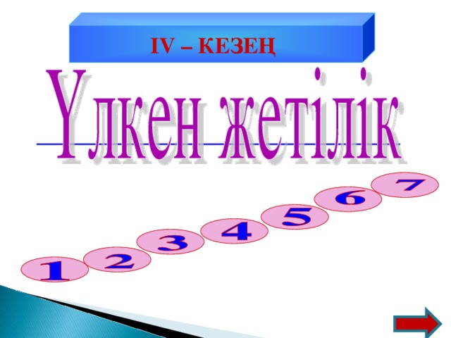 І V – КЕЗЕҢ