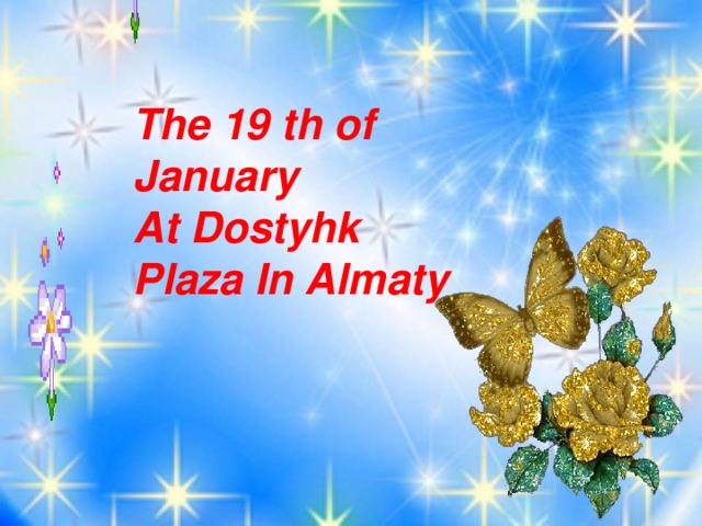 The 19 th of January At Dostyhk Plaza In Almaty