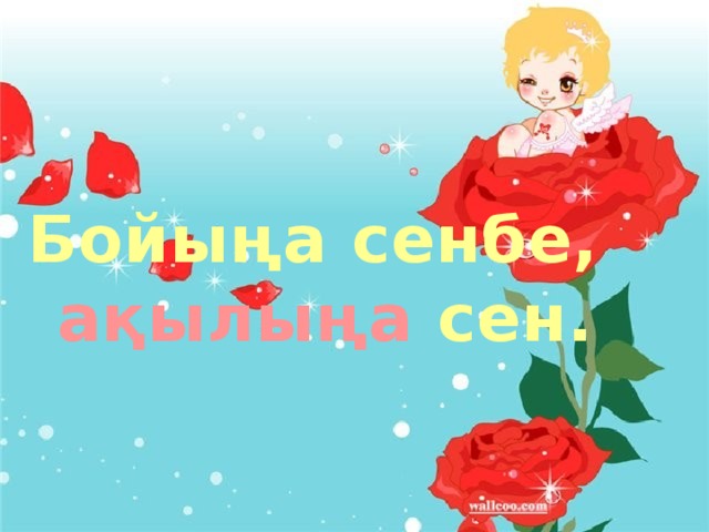 Бойыңа сенбе,  ақылыңа сен.