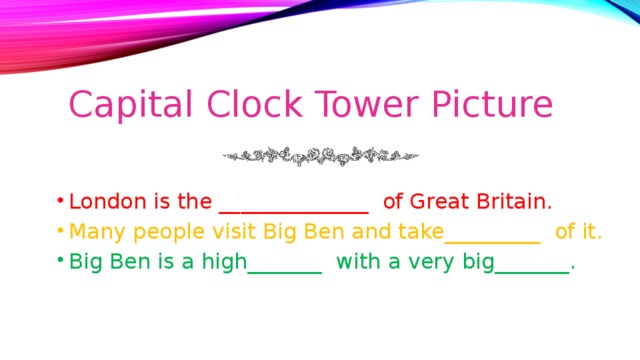 Capital Clock Tower Picture
