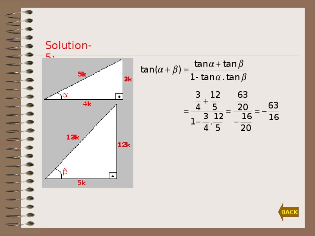 Solution-5: BACK