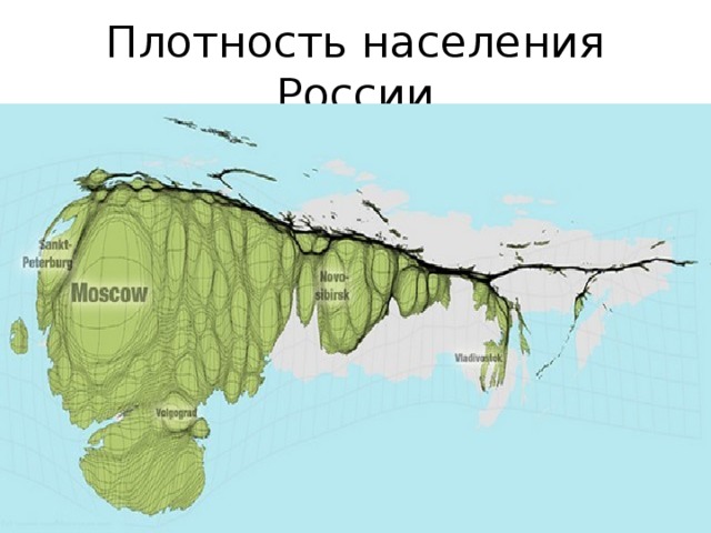 Плотность населения России