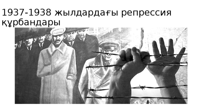 1937-1938 жылдардағы репрессия құрбандары