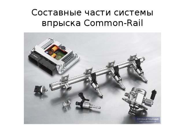 Составные части системы впрыска Common-Rail