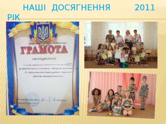 Наші досягнення 2011 рік