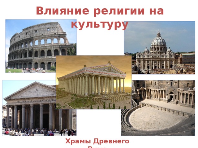 Влияние религии на культуру Храмы Древнего Рима