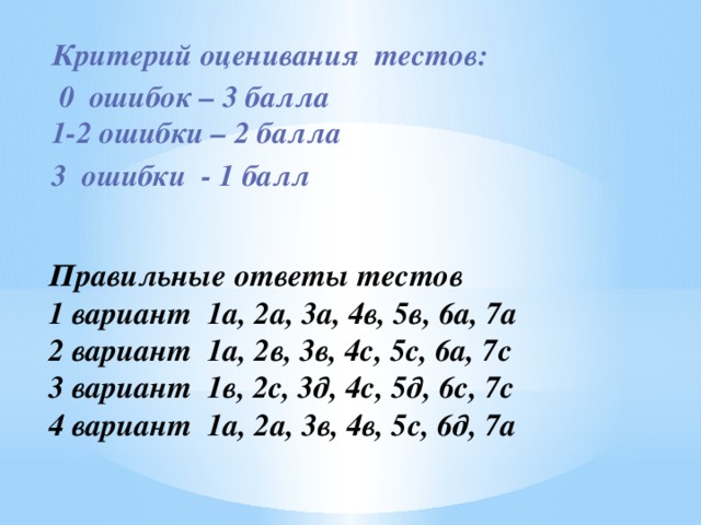 Определите синтаксичскую роль существительных в предложении. 1 вариант Дети играли в снежки.  2 вариант На улице идет снег. сущ. И.п. сущ. В.п.  __________ _ _ _ _ _ _ _ _ _  сущ. П.п. сущ. И.п.  _._._._._._. _________ Критерий оценивания:  Выполнено чисто, без ошибок – 3 балла;  1 ошибка – 2 балла;  2 ошибки – 1 балл;  3 и более ошибок – 0 балла.