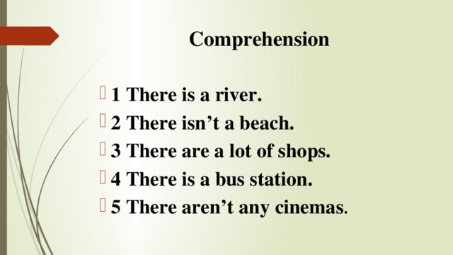 Comprehension