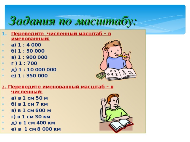 Численный масштаб 30000 в именованный