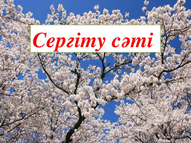 Сергіту сәті