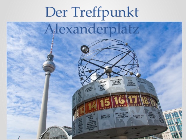 Der Treffpunkt Alexanderplatz
