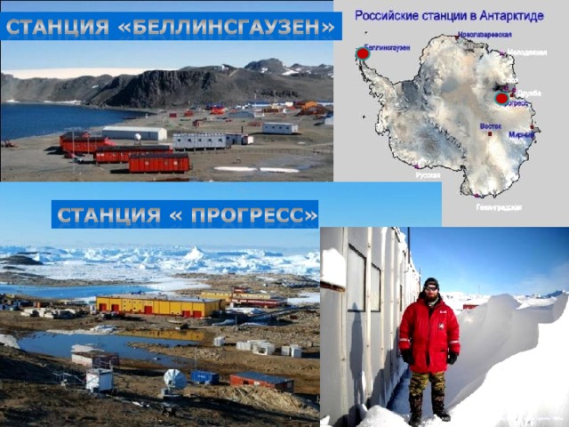 В 1968 году основана самая северная советская научная станция в Антарктиде — Беллинсгаузен. Российские полярники часто называют станцию Беллинсгаузен «курортом», ведь, по сравнению с остальными арктическими станциями, здесь неприлично тепло круглый год! В самый тёплый месяц февраль (антарктическое лето) – (+1) С, в самый холодный (август) – (-7) С.